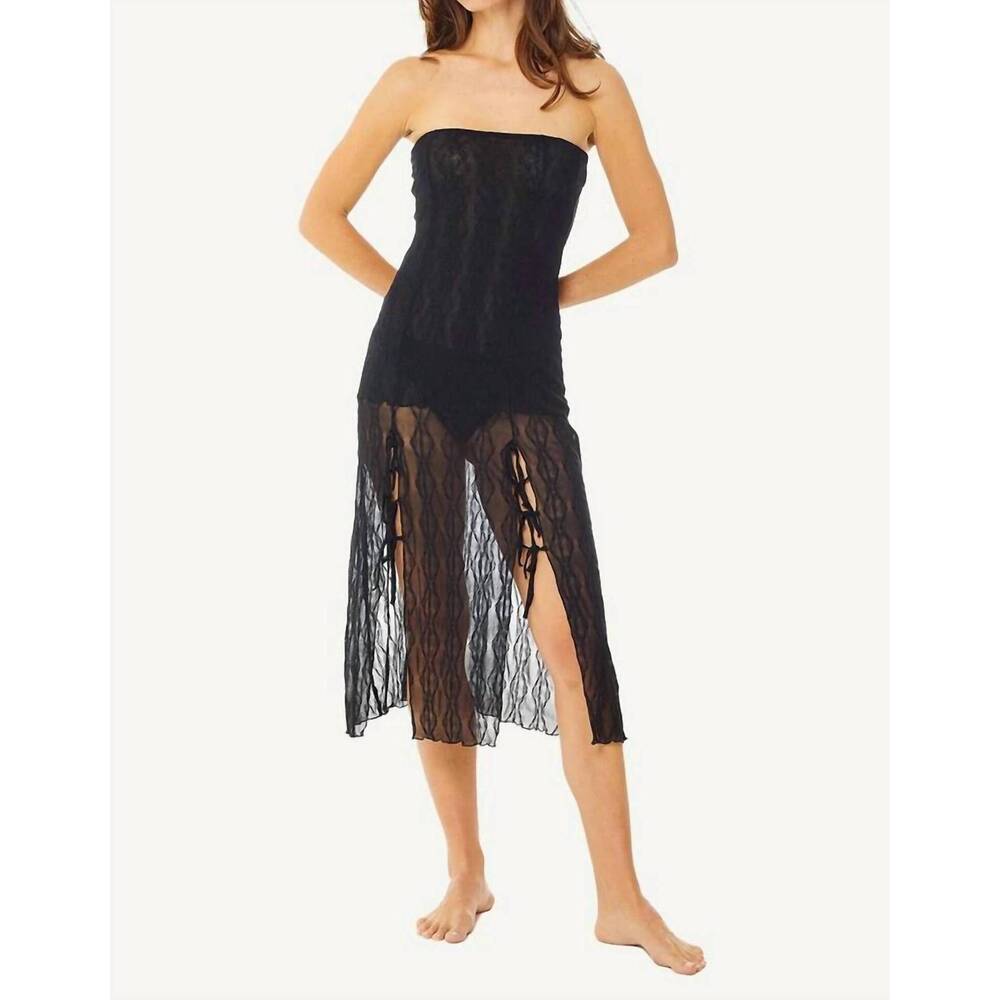NEW FIND ME NOW mariposa tube midi dress in night